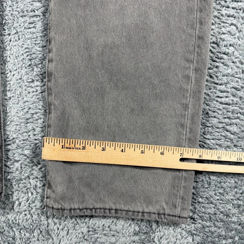 NWT Levis 501 Original Fit Jeans Mens 33x30 Grey Button Fly Straight Leg Denim